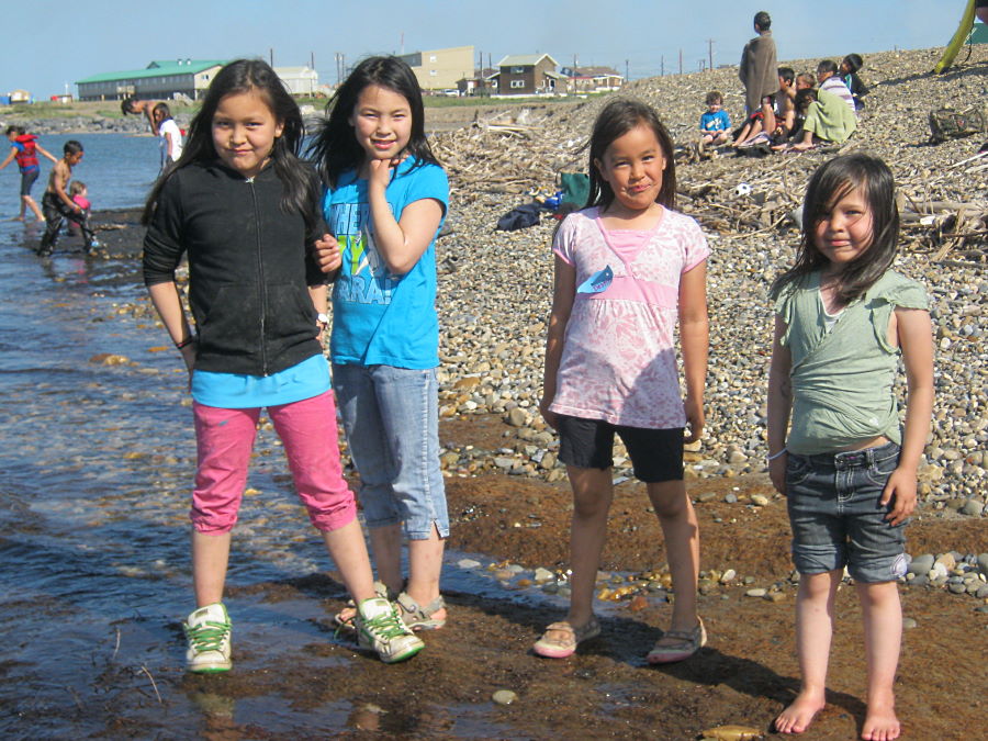 Inuit kids enjoying Bible Camp